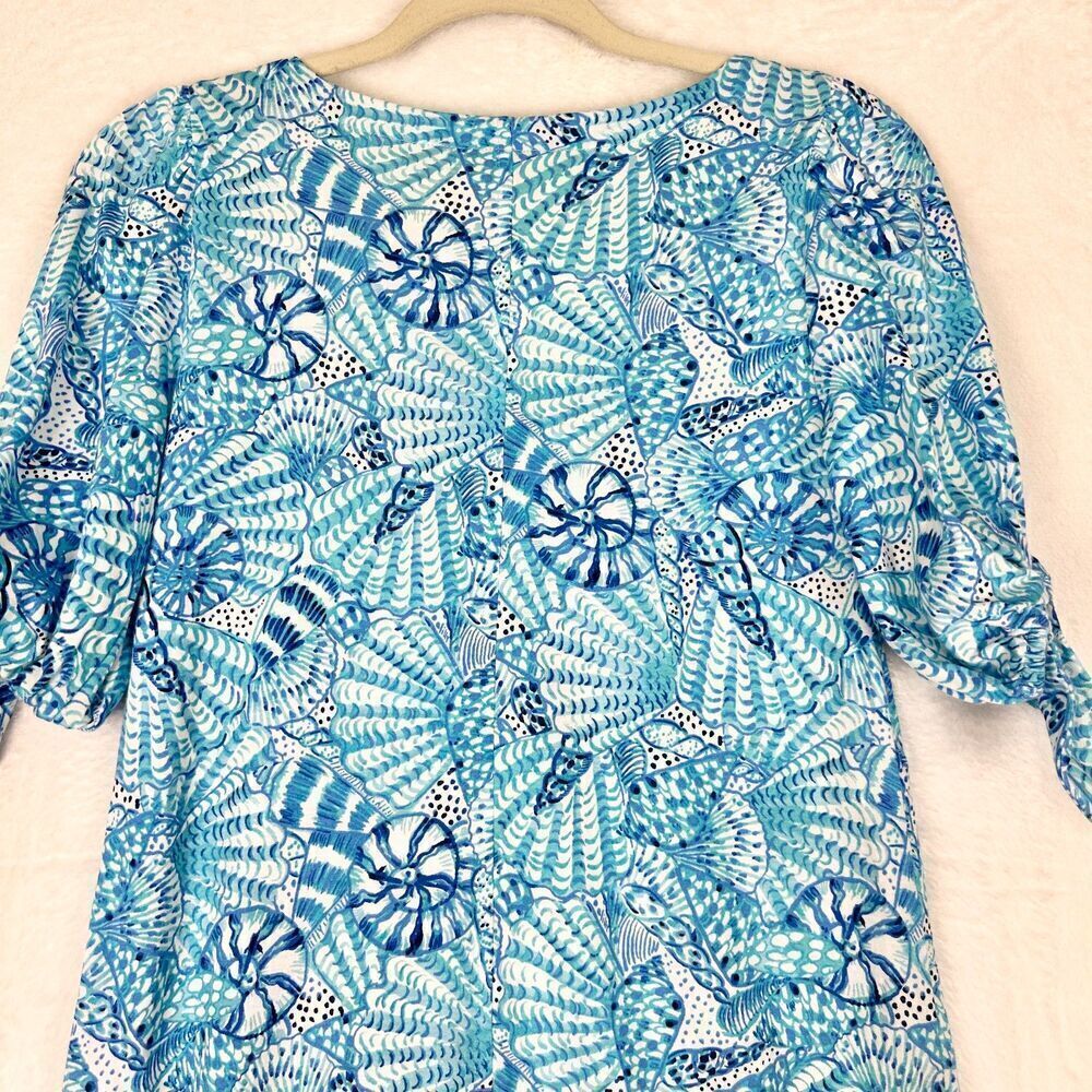 Lilly Pulitzer Easley T Shirt Dress Size XXS Amalfi Blue By The Seashore Vacay - Picture 6 of 8